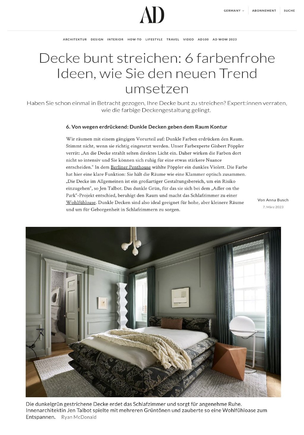 Architectural Digest Germany – March 2023